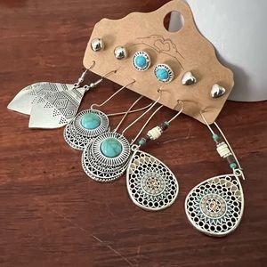 NWT Boho Style Earrings -Set of 6